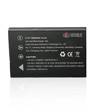 Batterie al litio ricaricabili rimovibili appositamente per fotocamere, personalizzabili da 200 mAh a 1200 mAh